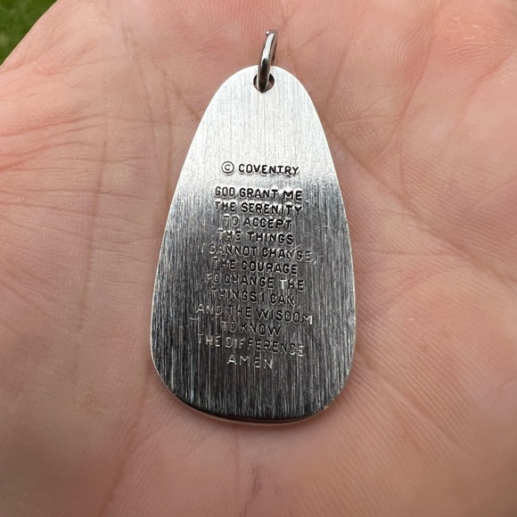 Vintage Sarah Coventry Silver-tone Serenity Prayer Pendant - Picture 10 of 14